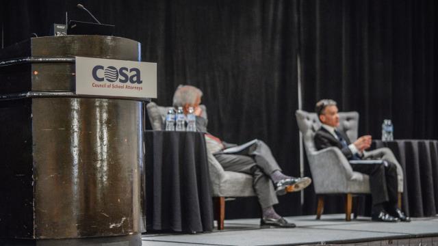 two speakers at a cosa conference